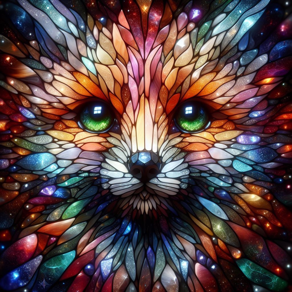 Stained Glass Fox