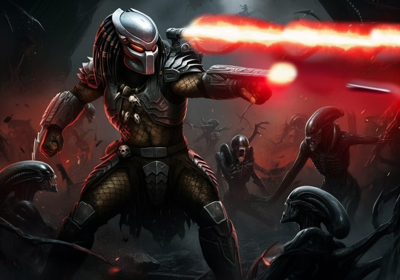 A Predator undergoing the Kainde Amedha Chiva, "Xenomorph Tr...