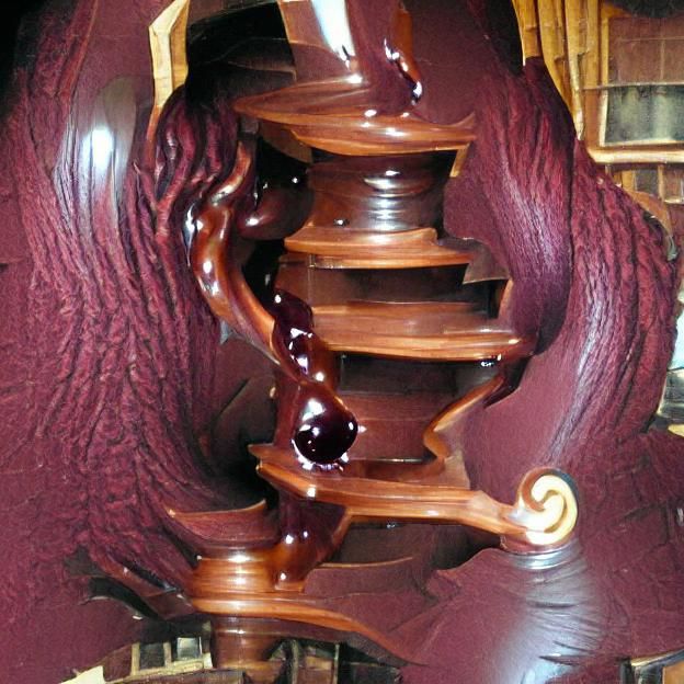 The Chocolate Runneth Over My Mahogany Spiral Staircase