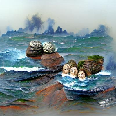 sea rocks.