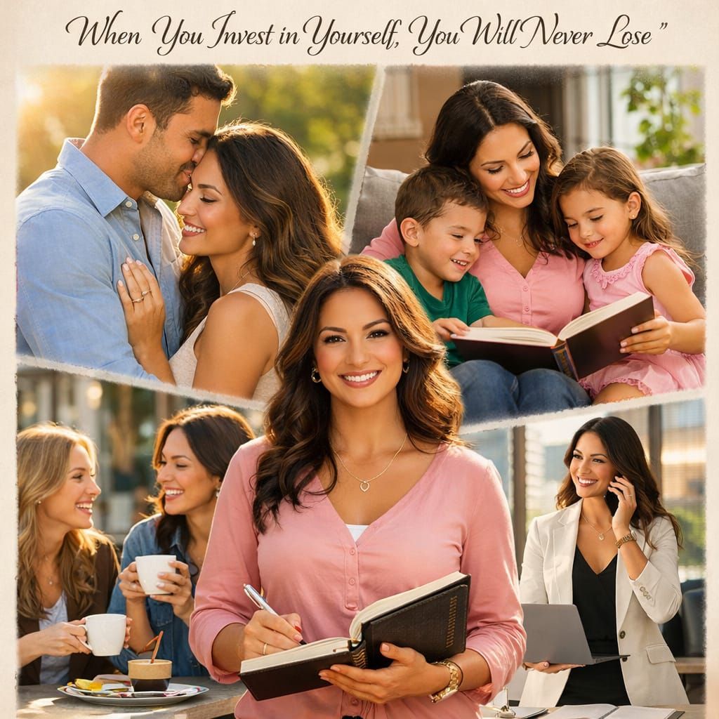 people within each of the four surrounding photos naturally move