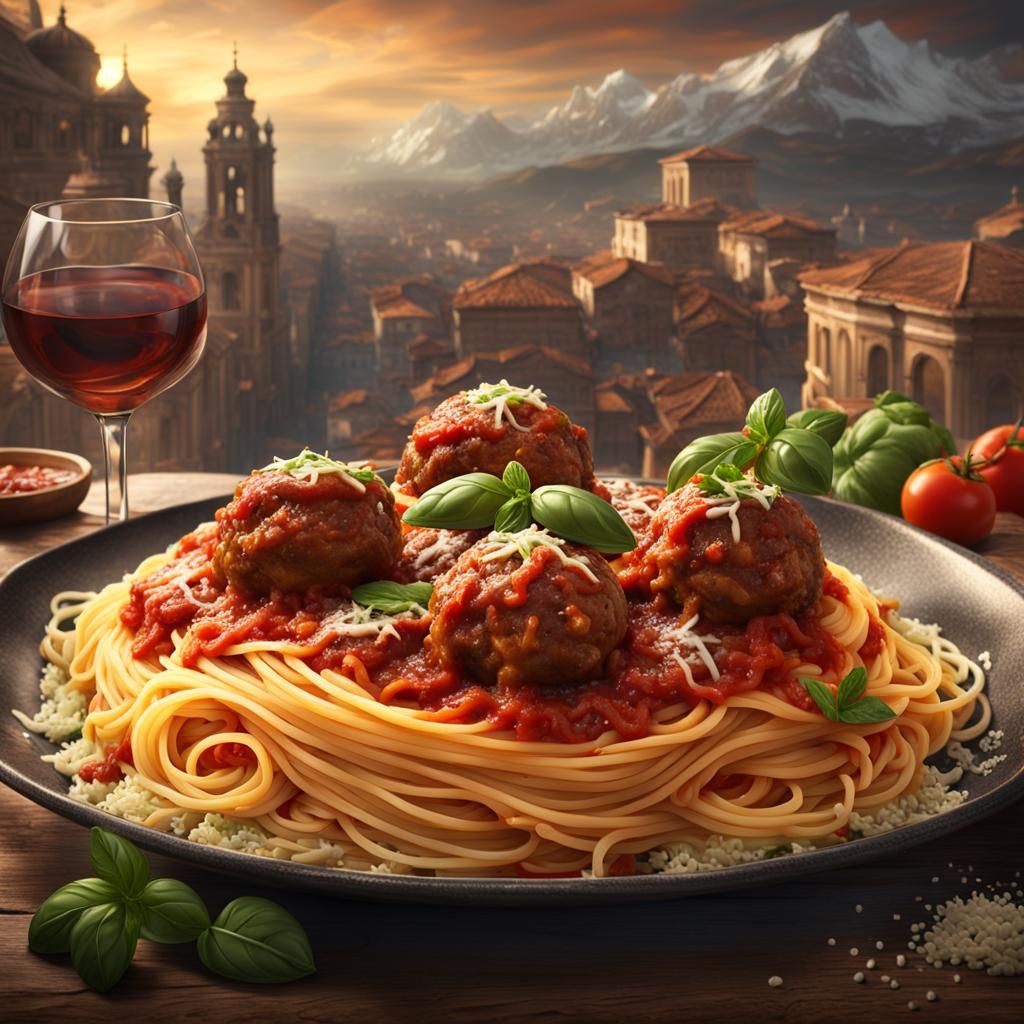 A delicious dish of spaghetti bolognese  by @MuzMonster