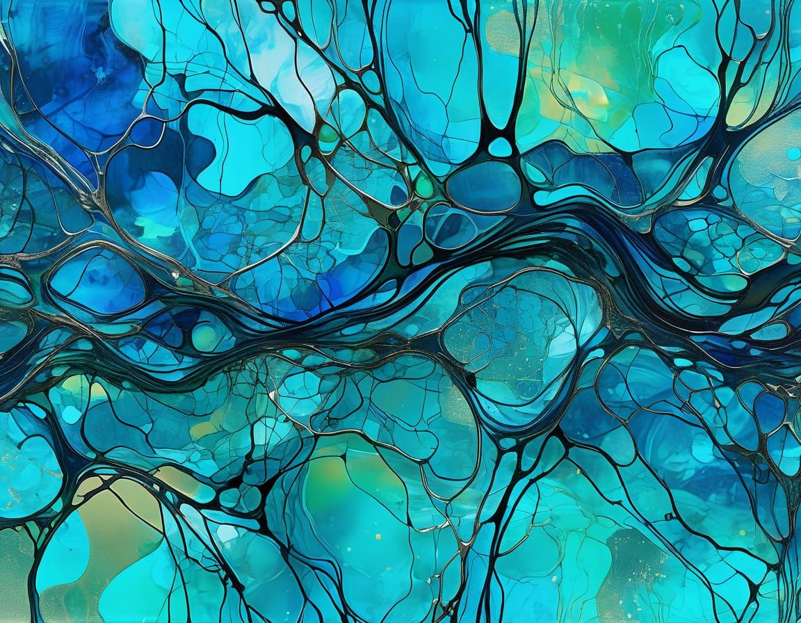 Organic Abstract: Tributaries  by @Doomblob