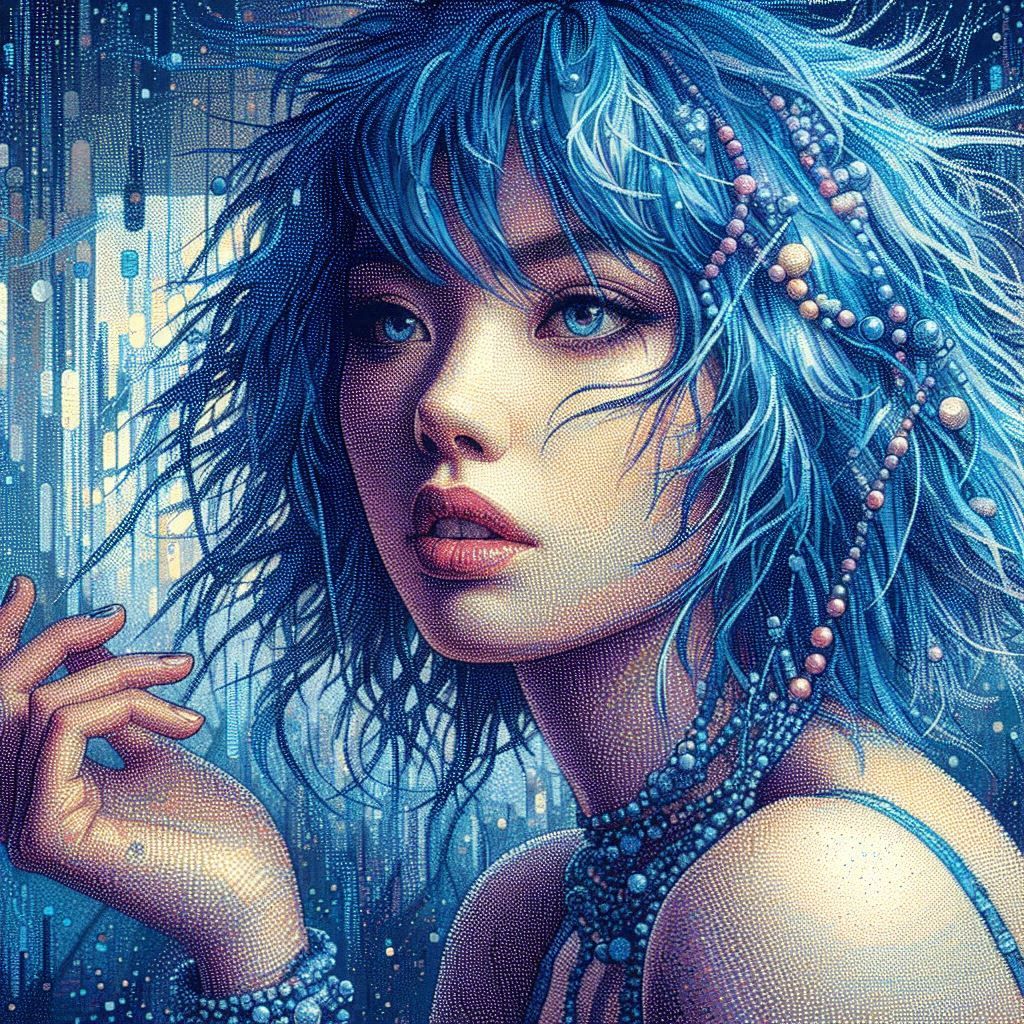 double exposure beautiful fantasy DALL-E 3 portrait landscape..