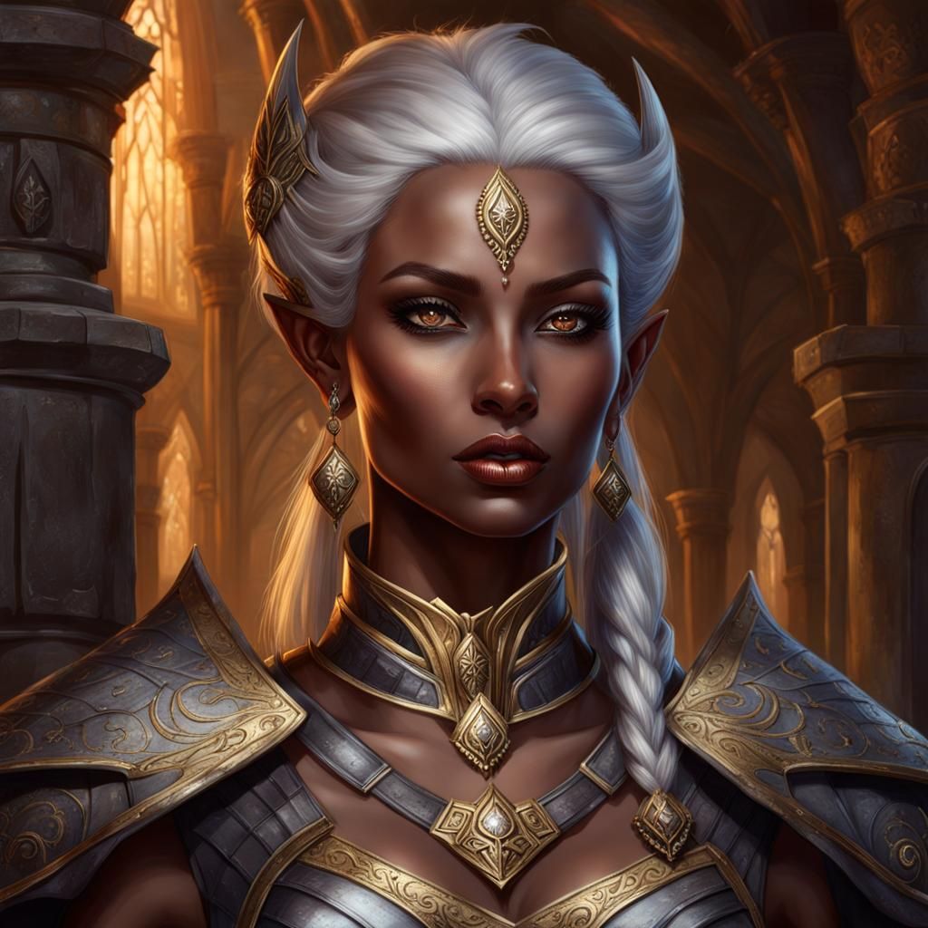 Dark Elf Paladin - Ai Generated Artwork - Nightcafe Creator