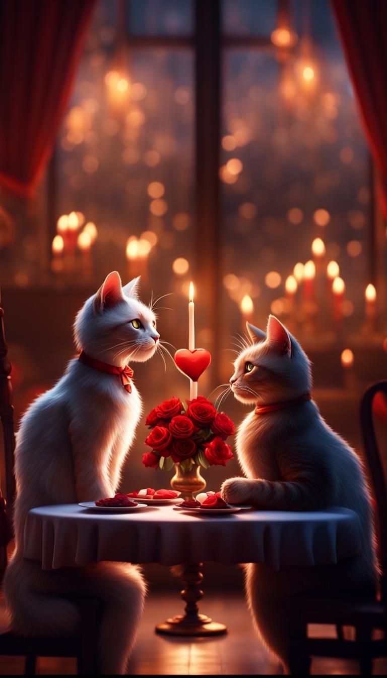Valentine's Day , candlelit dinner  by @Totoyew Majon