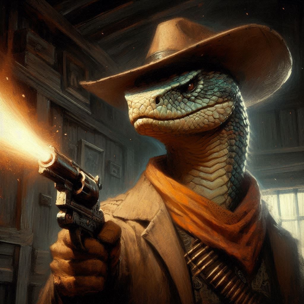 Rattlesnake gunslinger