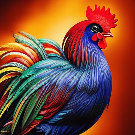 Rooster - AI Generated Artwork - NightCafe Creator