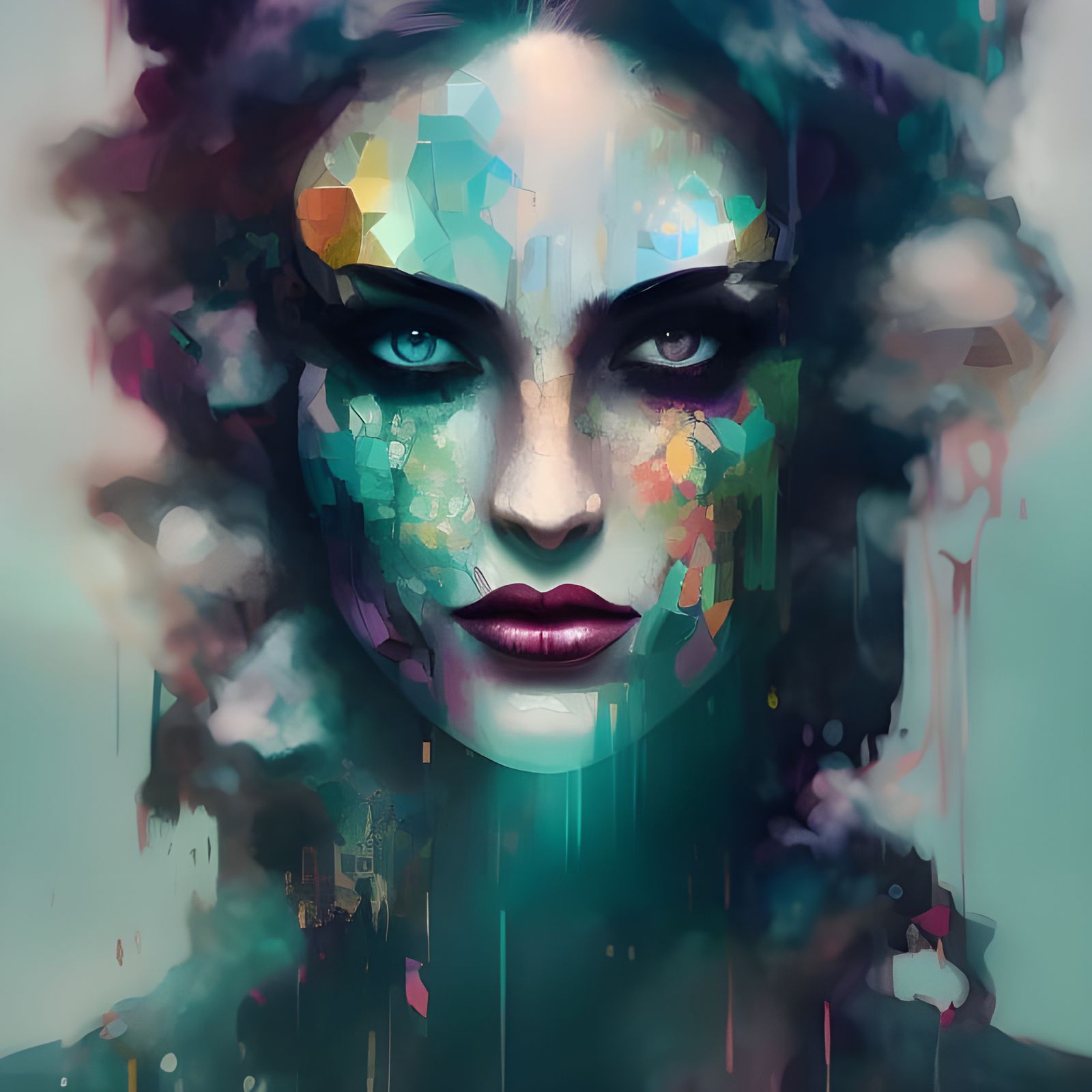 Colorful woman - AI Generated Artwork - NightCafe Creator