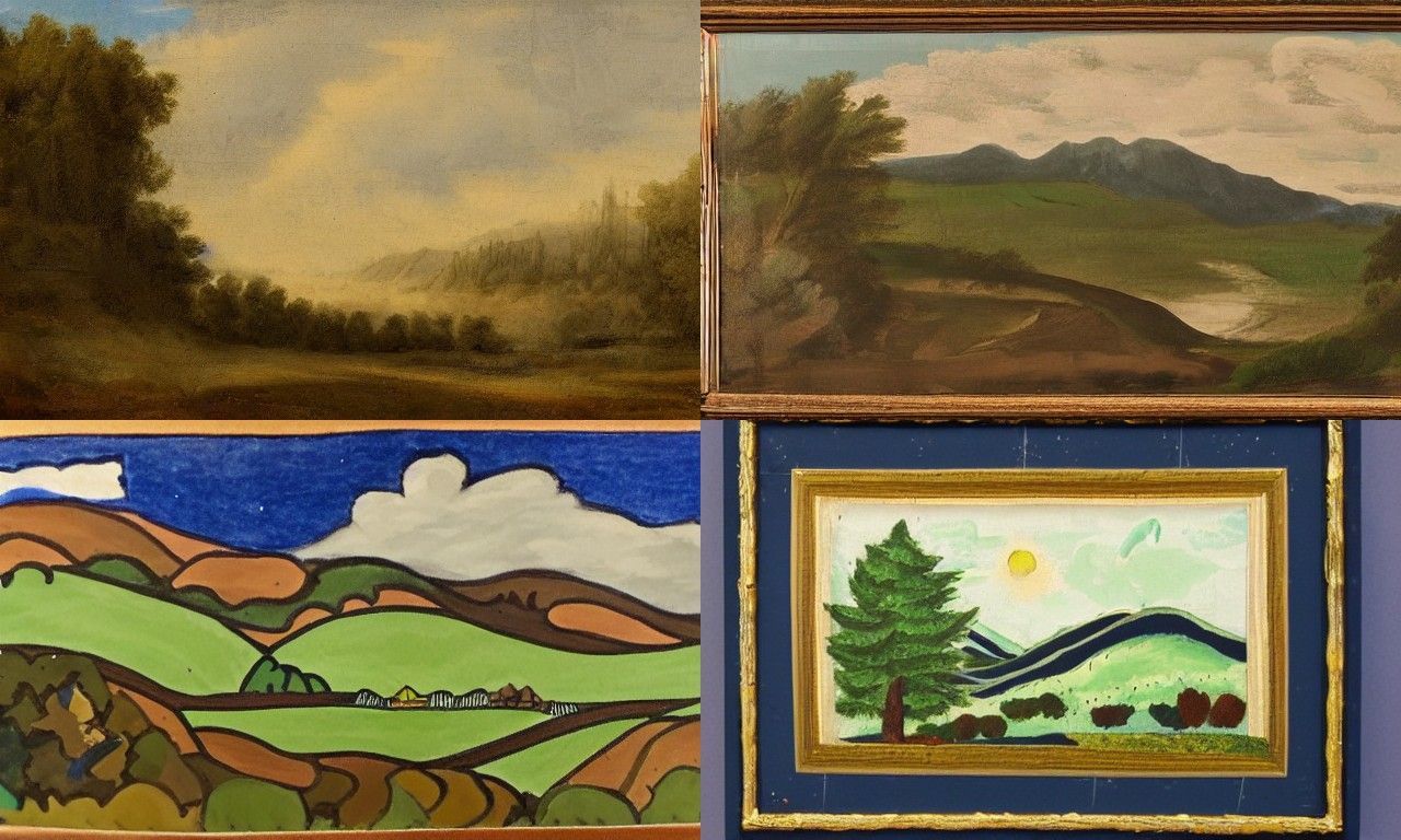 Landscape in the style of Northwest School
