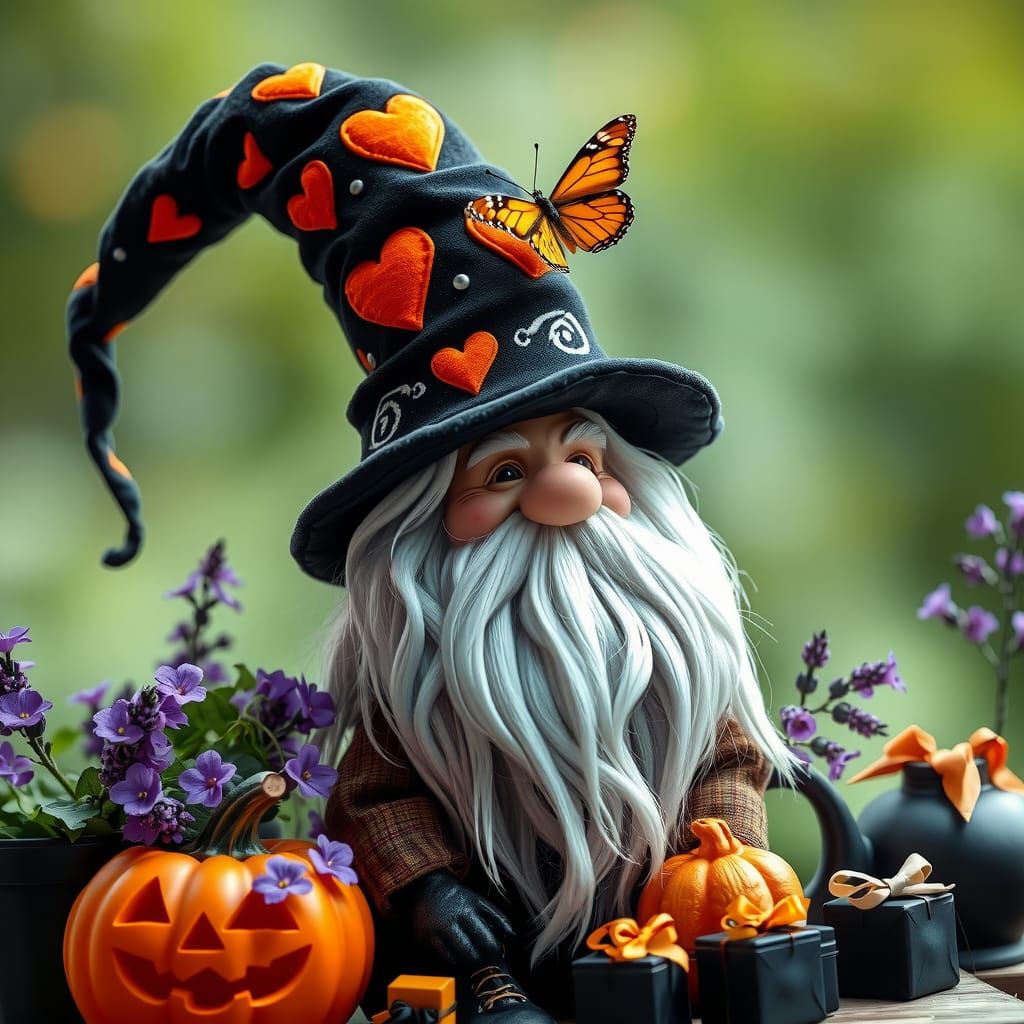 Enchanted Gnome’s Halloween Gathering  by @Pavel