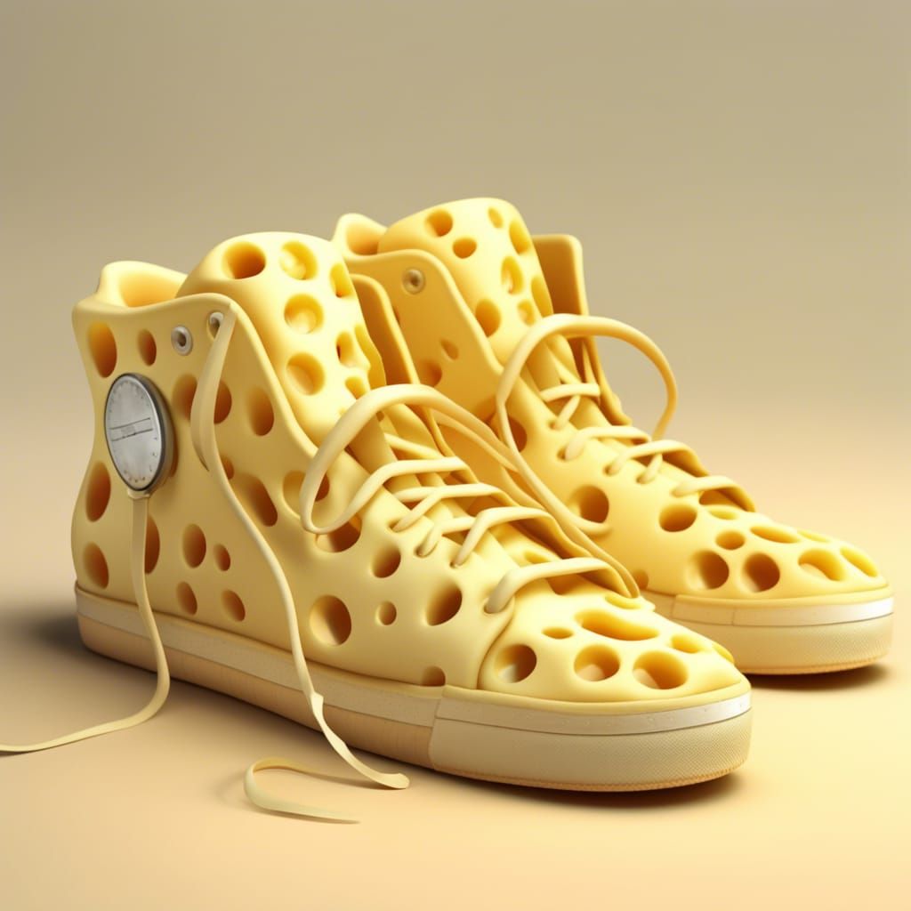 Swiss cheese Sneakers   by @Poddolino
