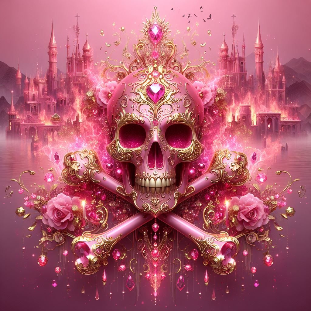 Pink skull