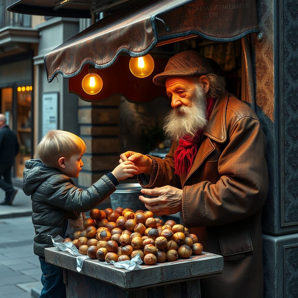 Childhood memories... Grilled Chestnuts