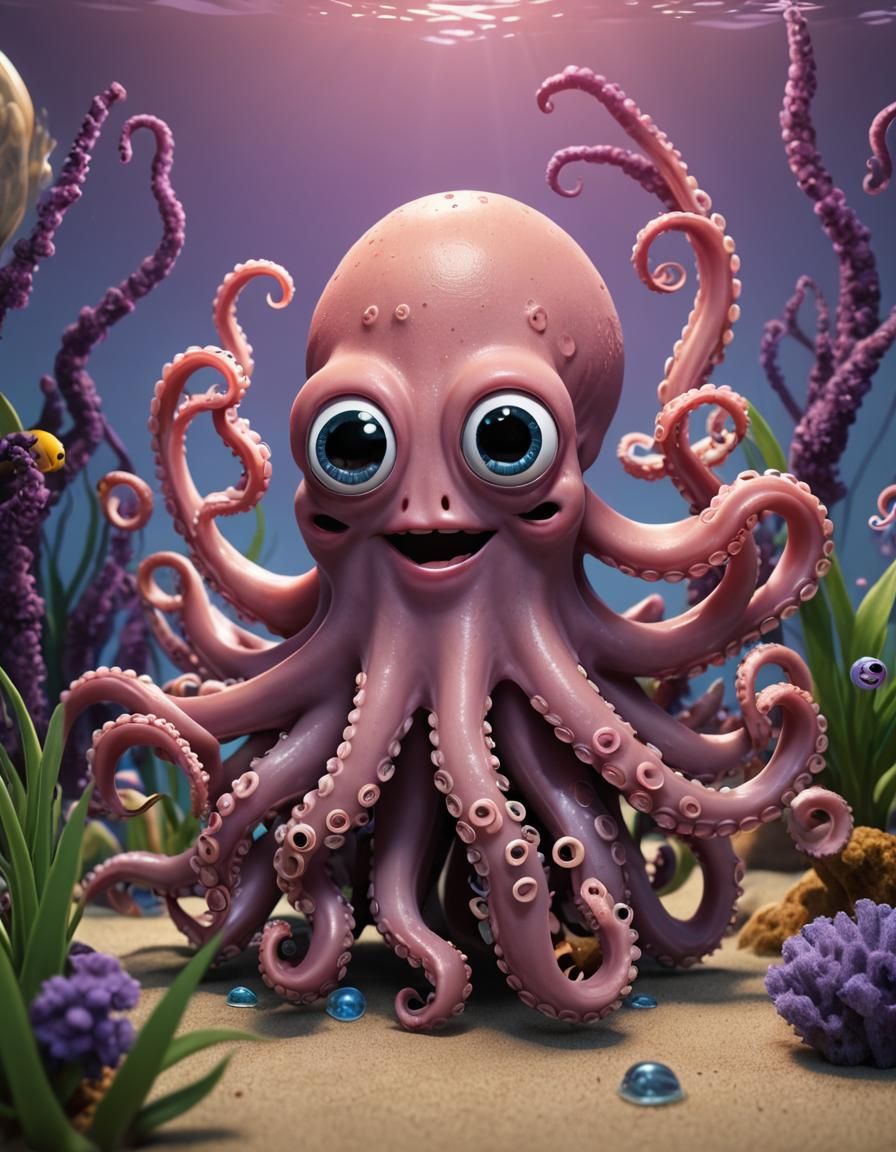 Googly Eyed Octopus - AI Generated Artwork - NightCafe Creator