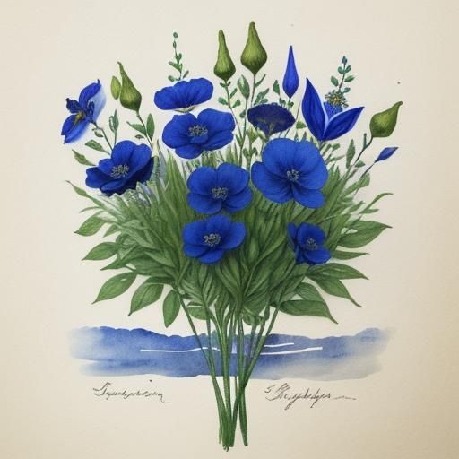 My bells, steppe flowers - what do you look like to me, dark...