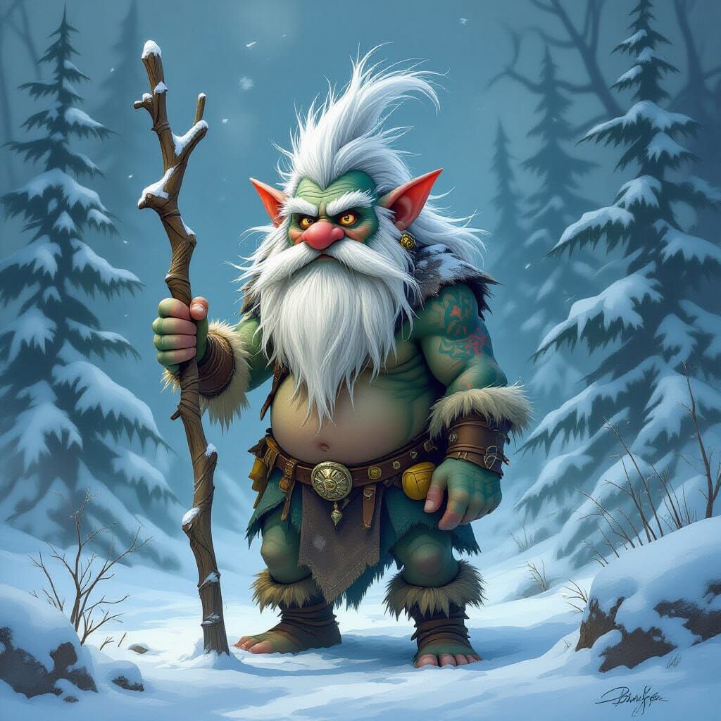 Winter troll  by @undefined