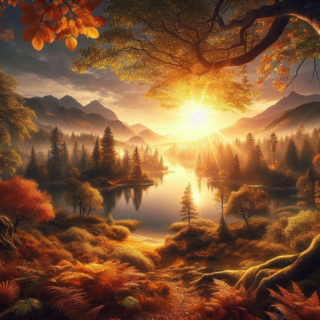 Paysage d'automne A4