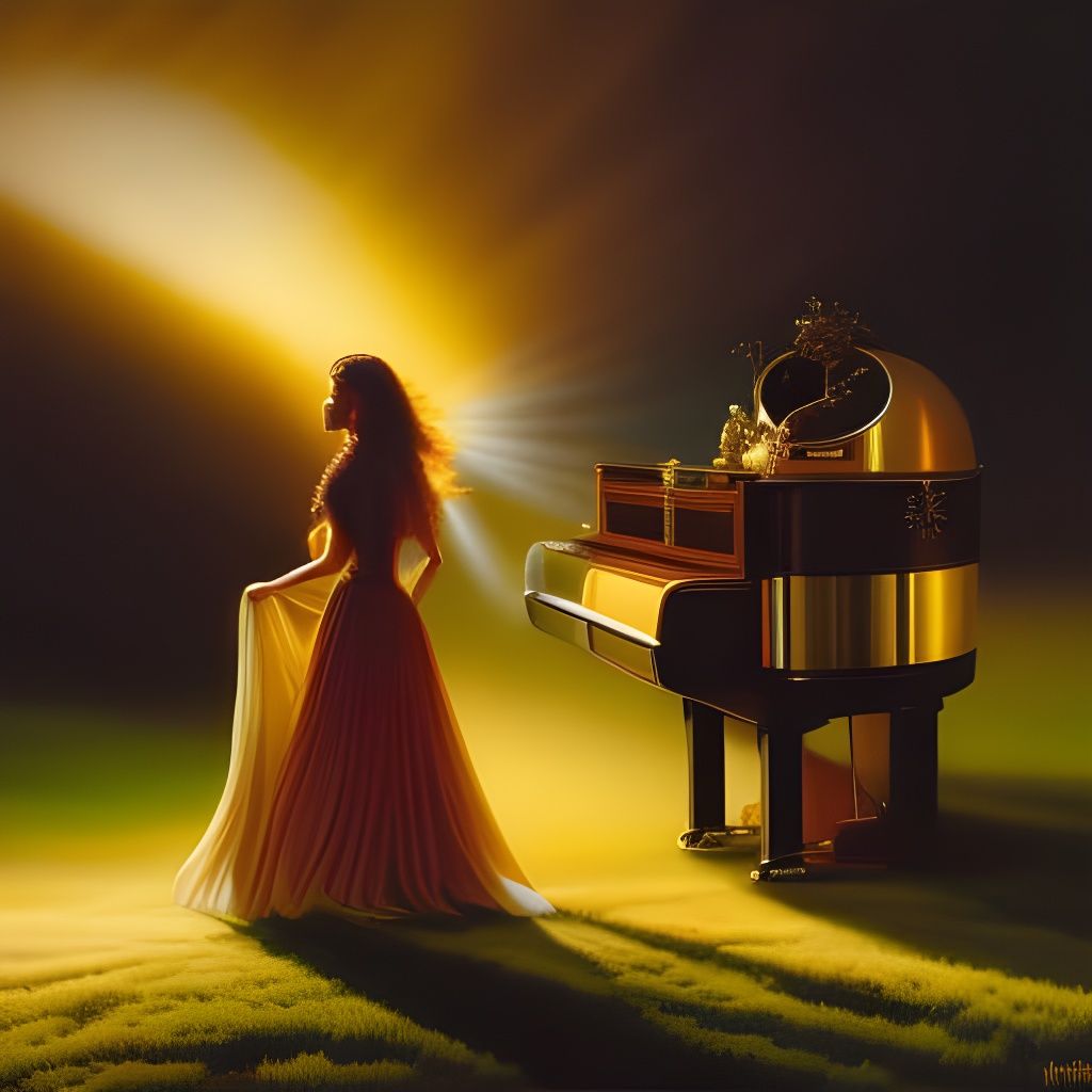 There's People out there Turning music into Gold AI Generated Artwork