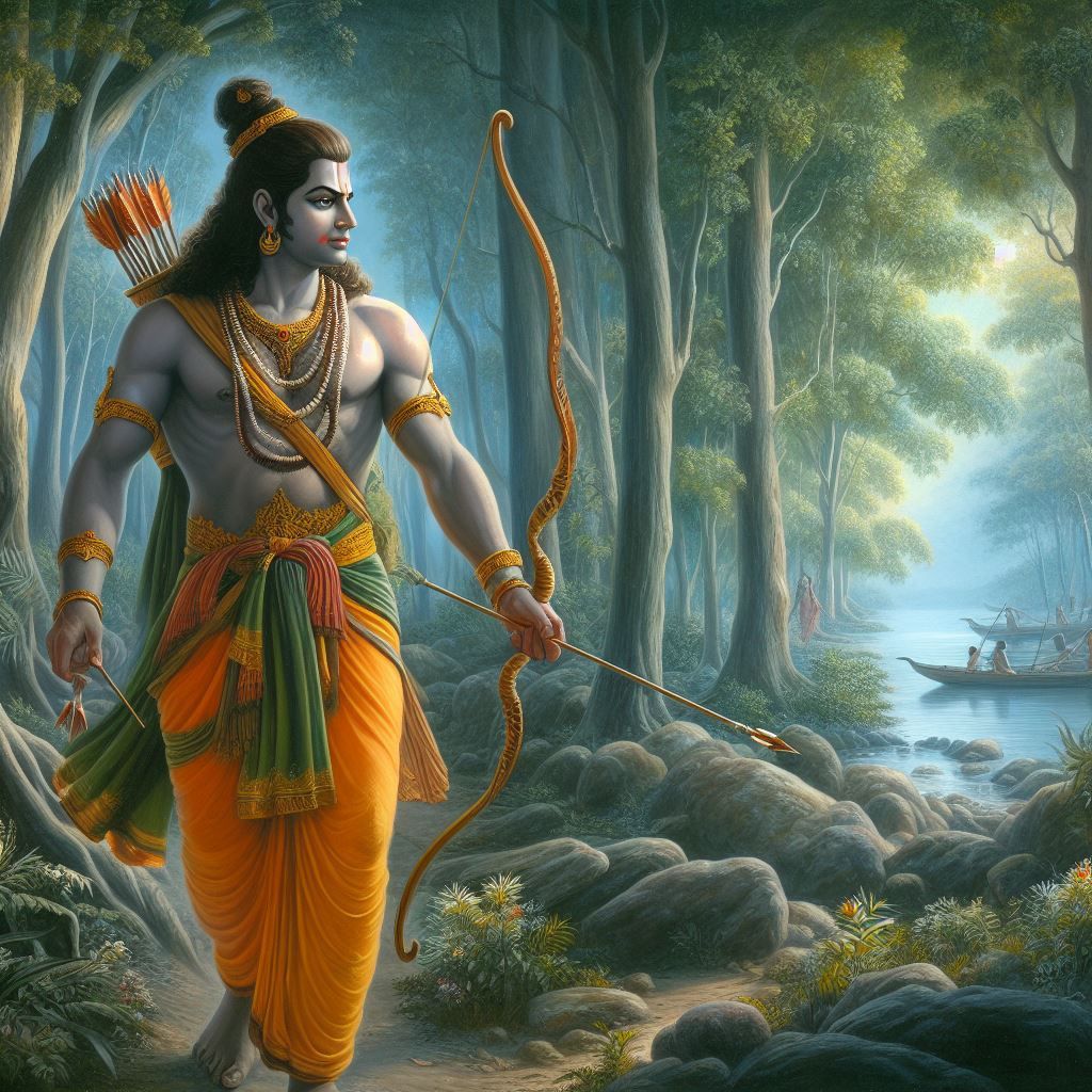 lord rama in forest