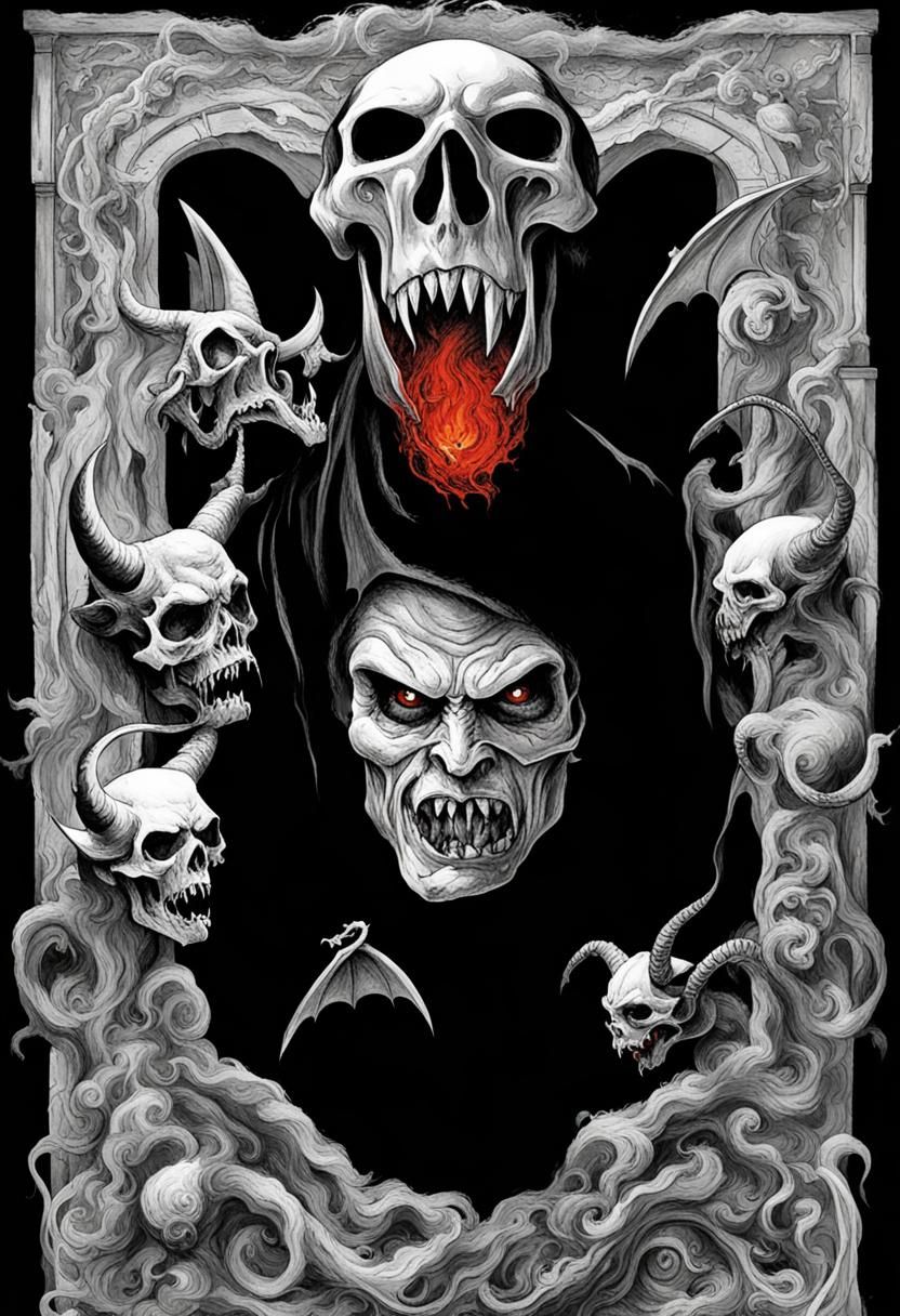 Devil Enemy of the Dark Age, decomposed, dismal Creation, de...