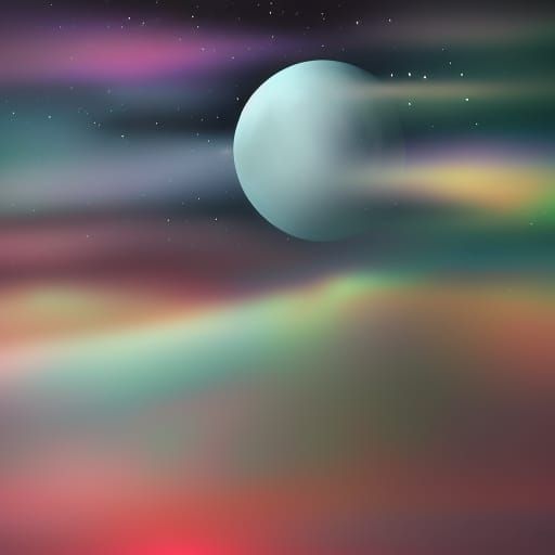 Cosmic Explosion View From Mountain, Photorealistic 3D