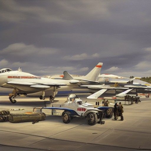 Busy Military airport