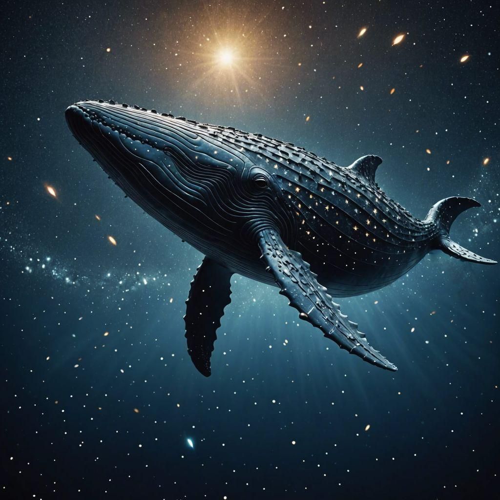 Space Whale  by @Fluffball