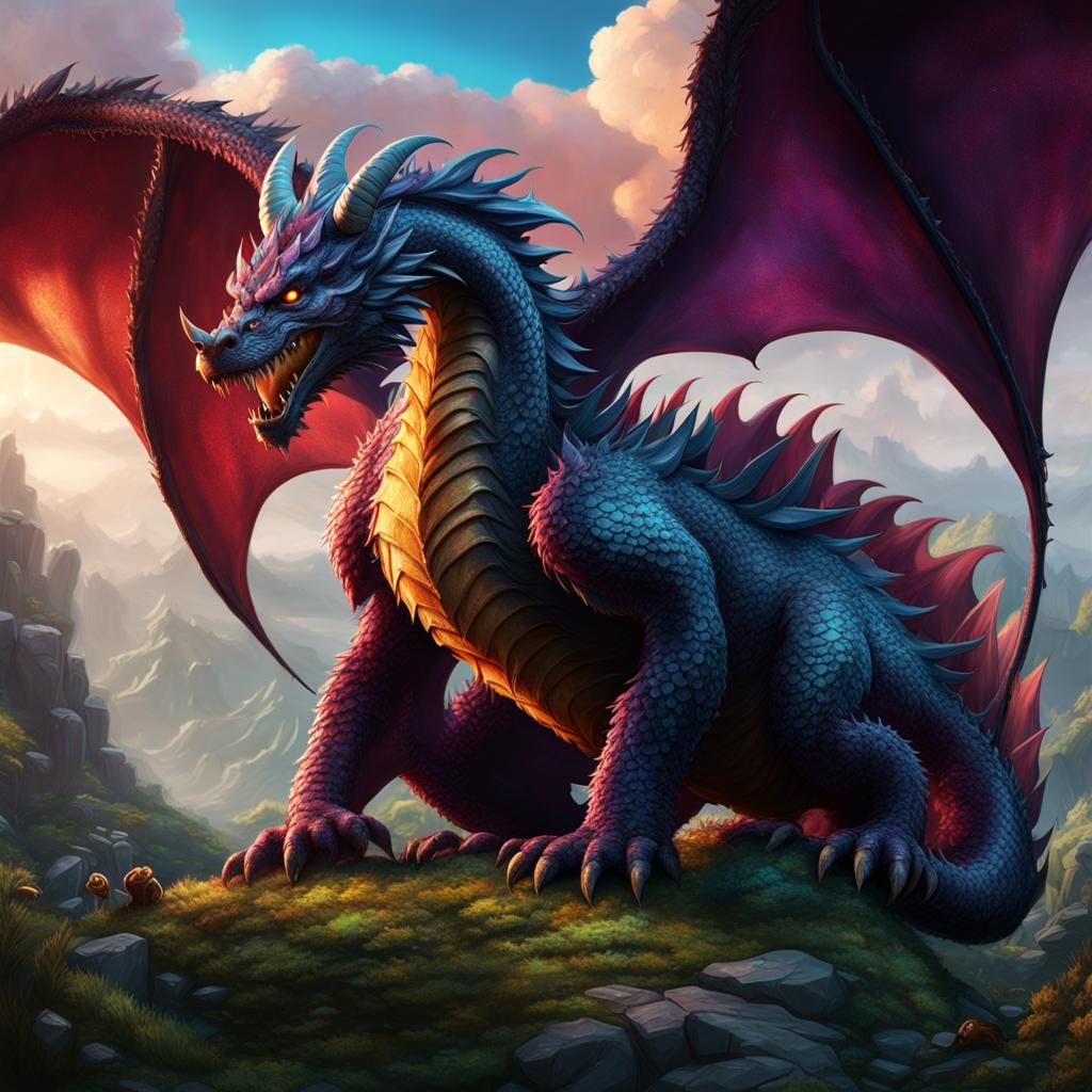 Dragon - AI Generated Artwork - NightCafe Creator