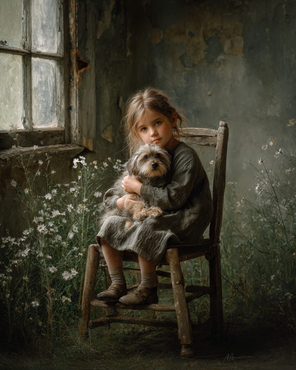 Melancholy Portrait in Decay