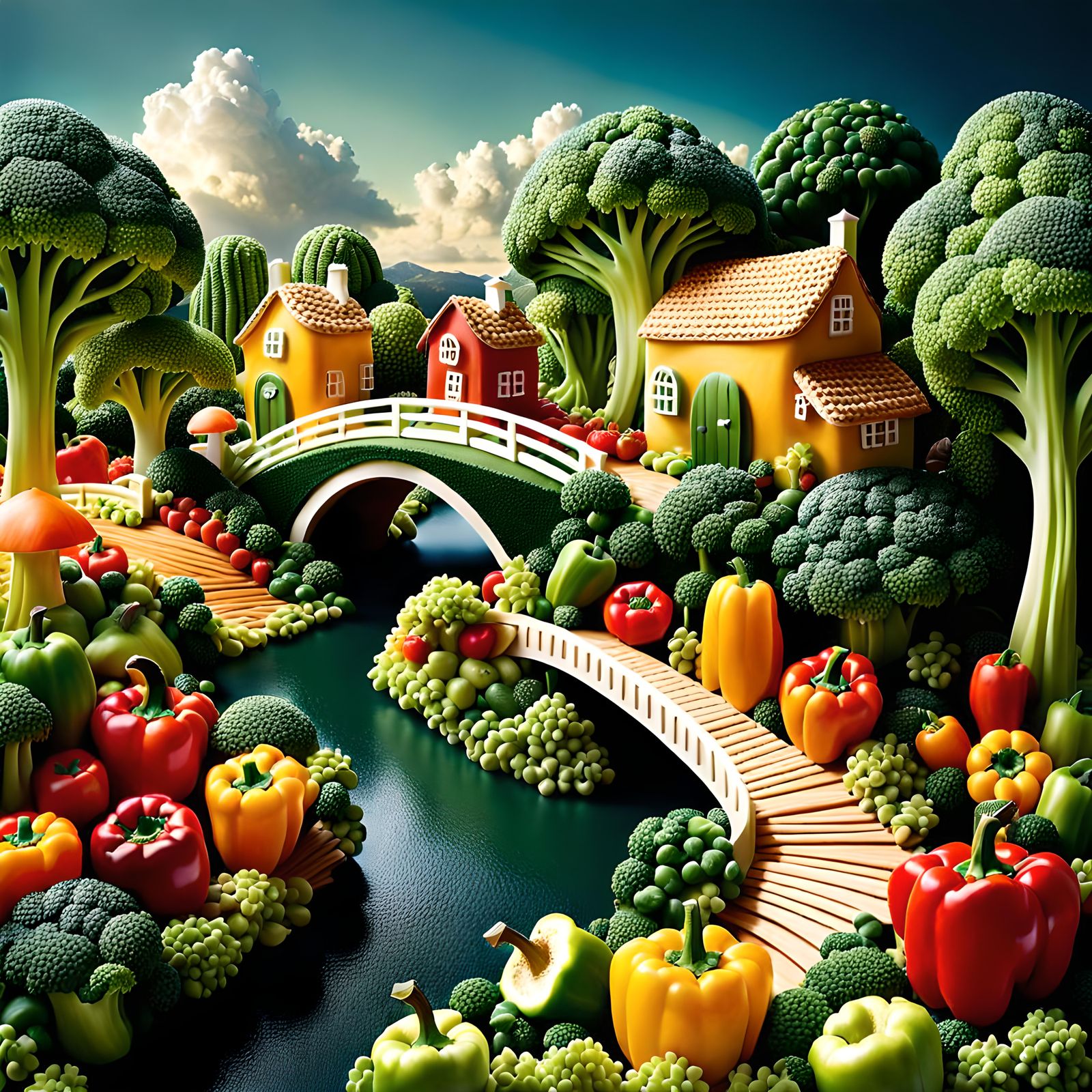 Healthy edible foodscape 😉   by @Wanda