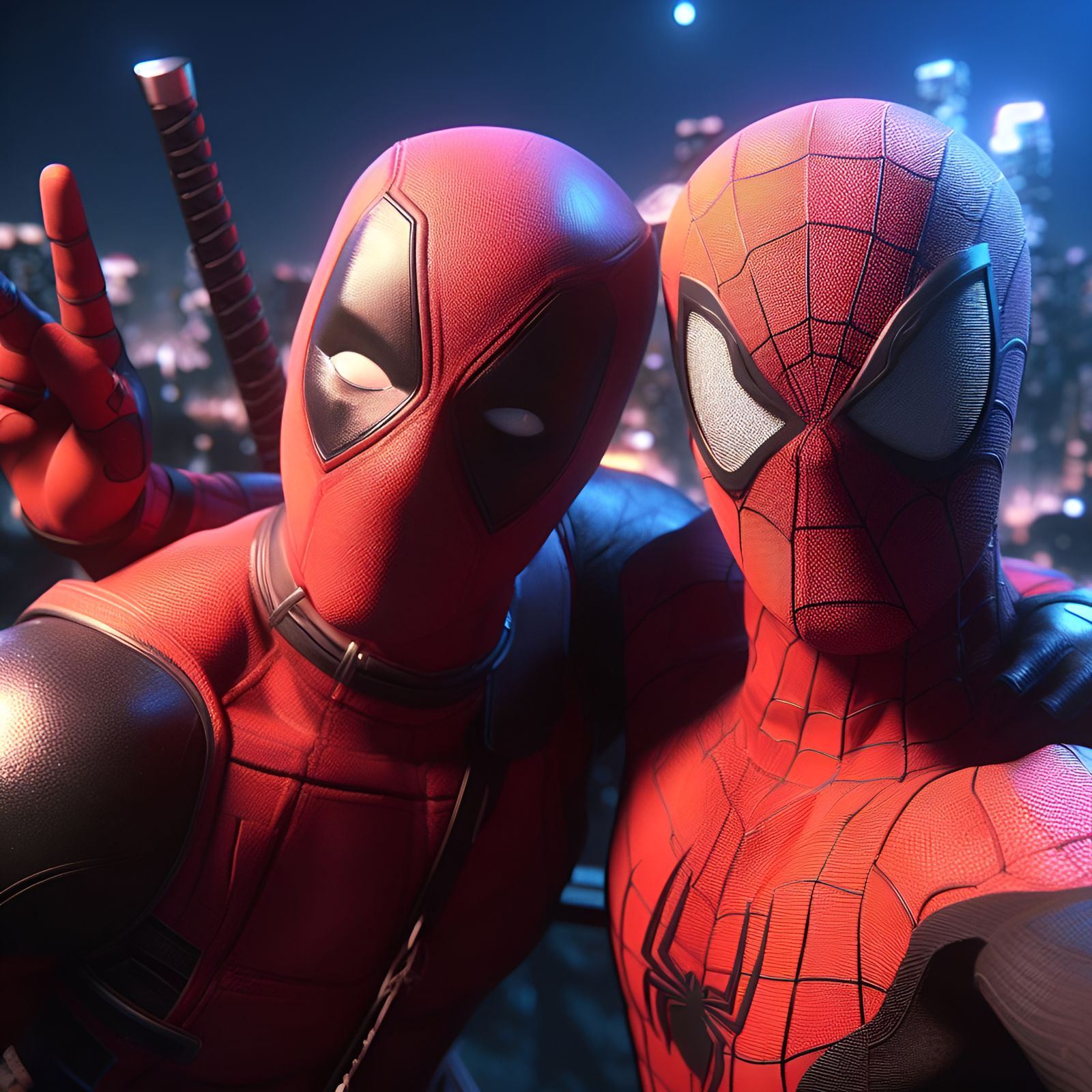 Two red peas in a pod.