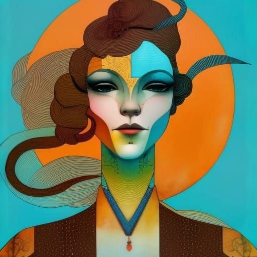 70s girl -ABBA fan - AI Generated Artwork - NightCafe Creator