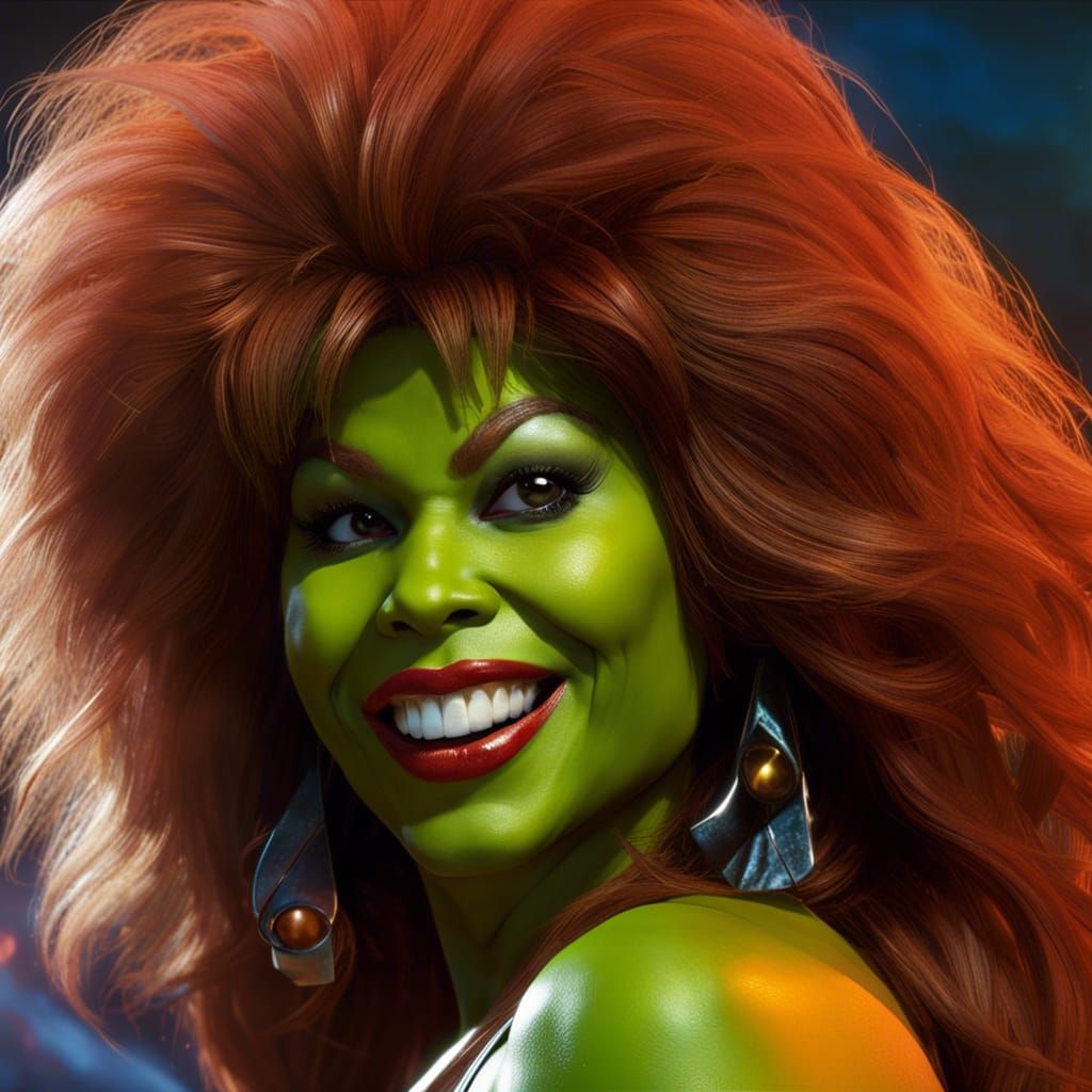 Tina Turner as Gamora - AI Generated Artwork - NightCafe Creator