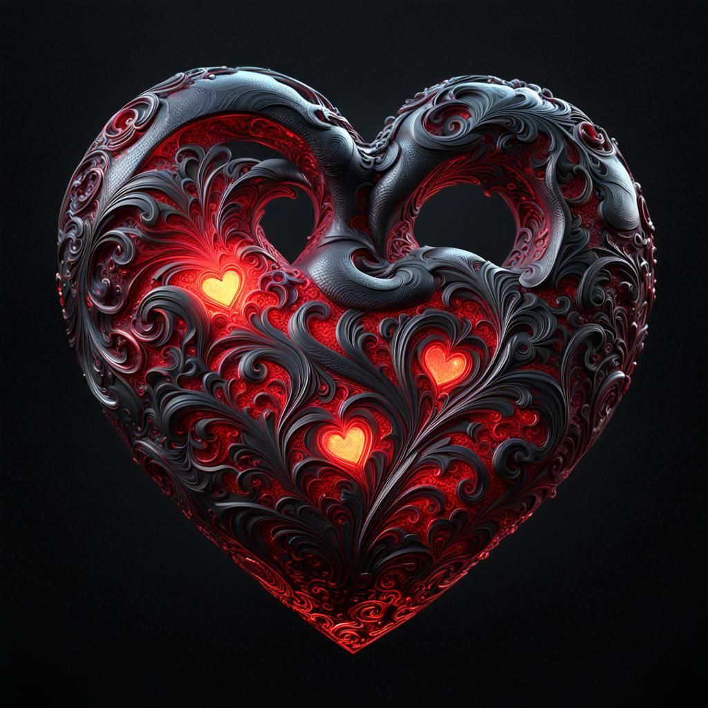 glowing heart