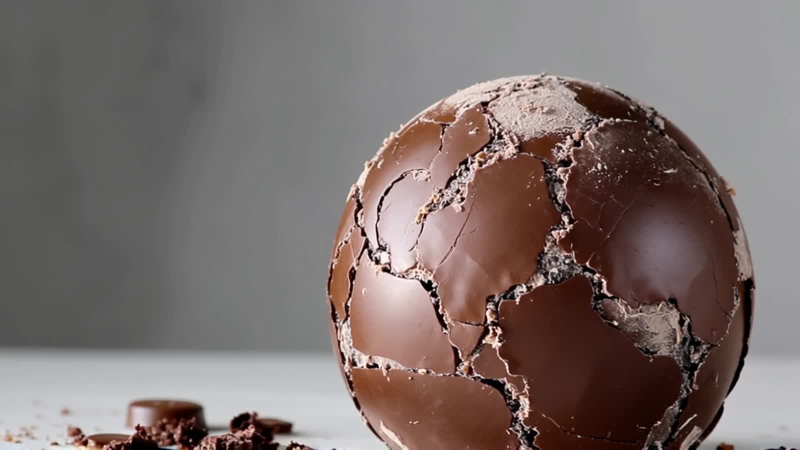 a globe made out of delicious chocolate