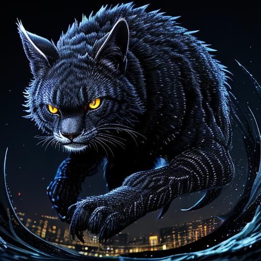 The night moves with a thousand eyes, sharp focus