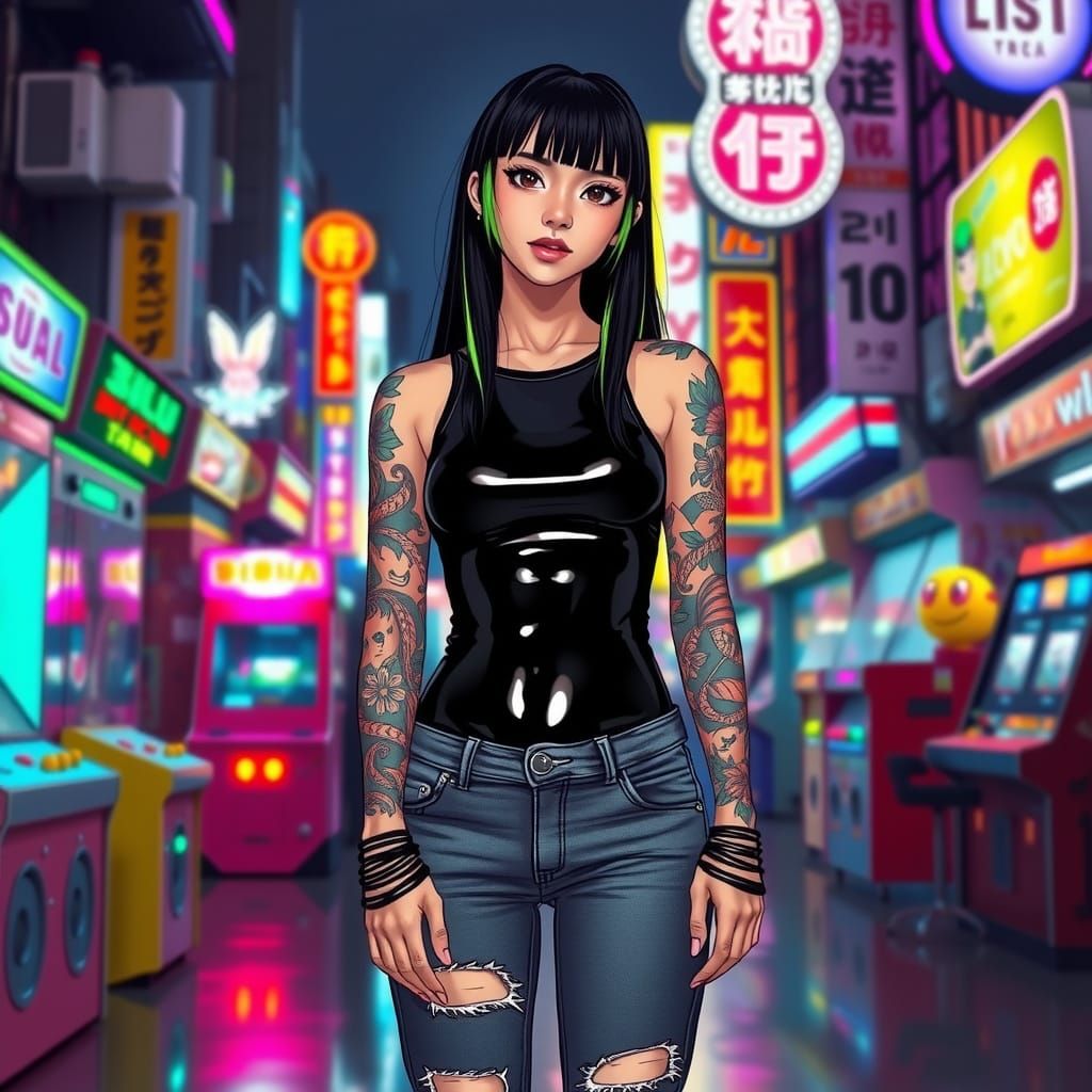 Shiny E-Girl at Arcade.