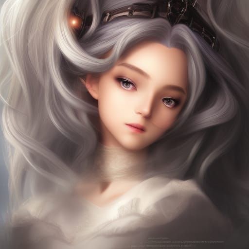 Silver haired duchess - AI Generated Artwork - NightCafe Creator