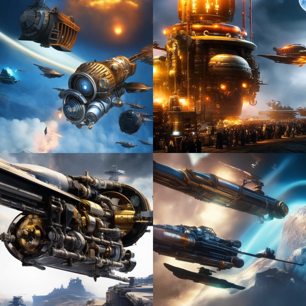 Steampunk Spaceships 1