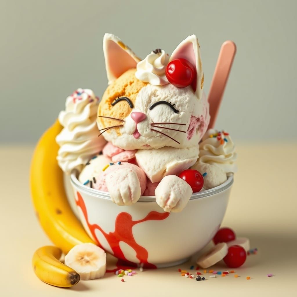 Banana Split in Her Sundae Bowl  by @Mason