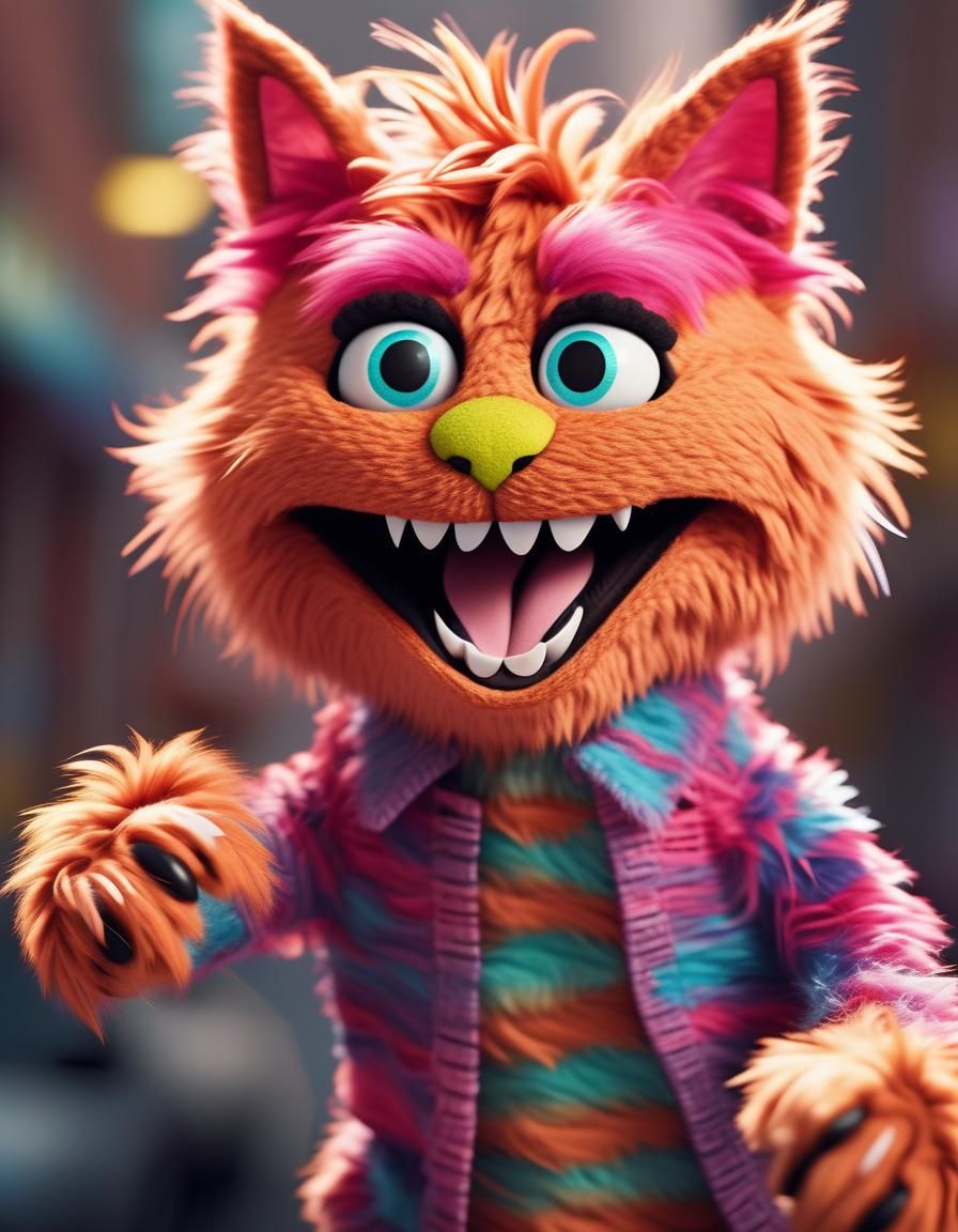 Muppet cat (6) - AI Generated Artwork - NightCafe Creator