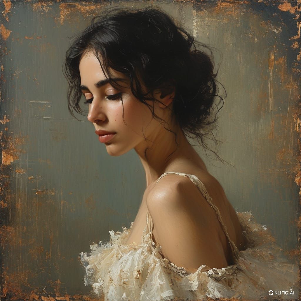 Delicate woman portrait