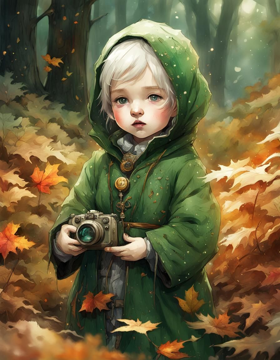 cute little baby fea, Opulent green deep bright eyes, very s...