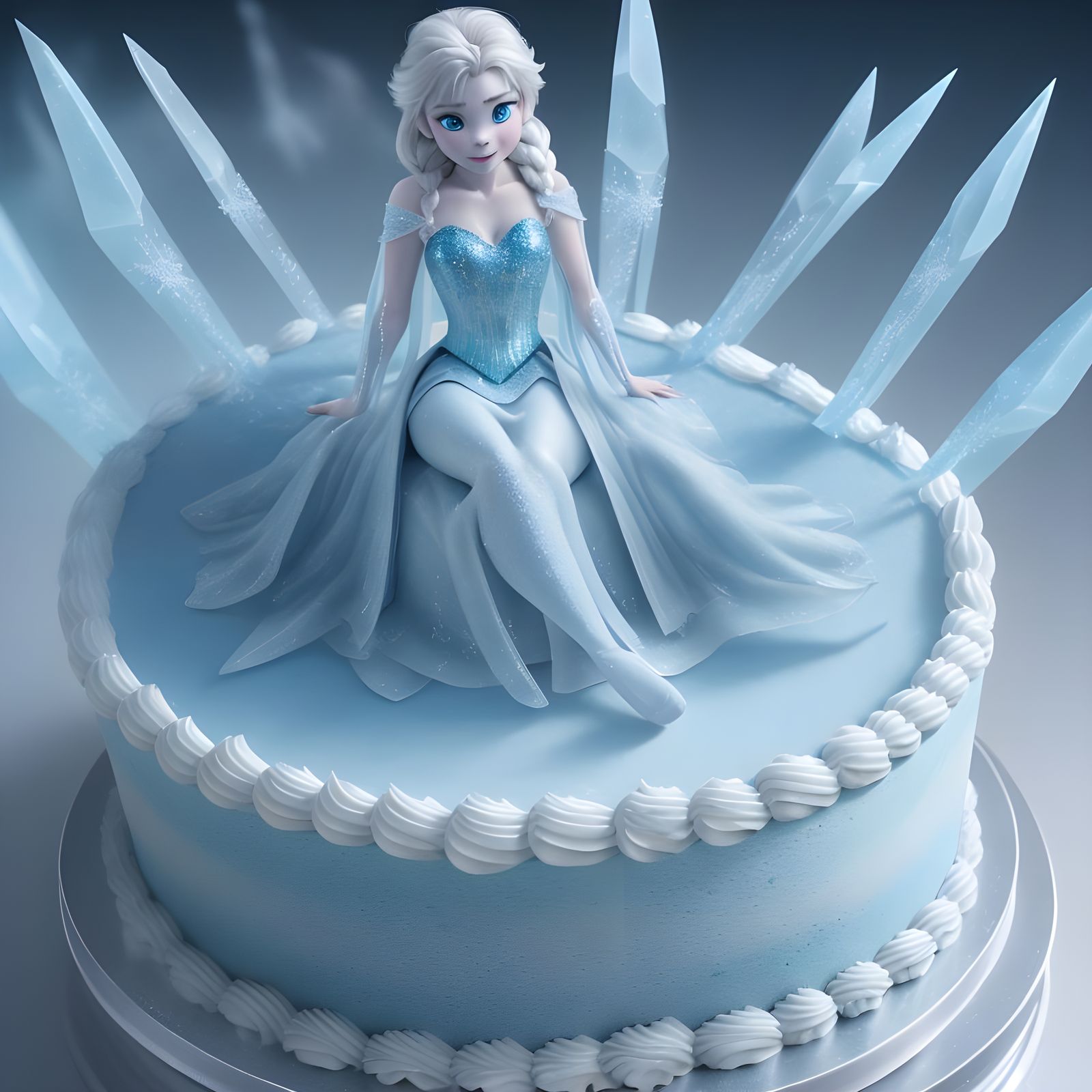 Frozen Movie Themed Cake