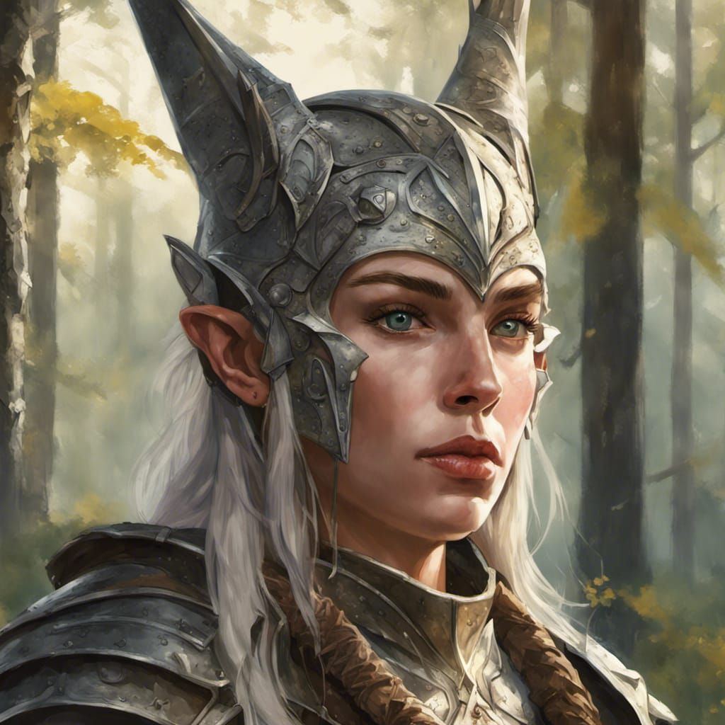 Portrait Elvenwoman 4 - AI Generated Artwork - NightCafe Creator