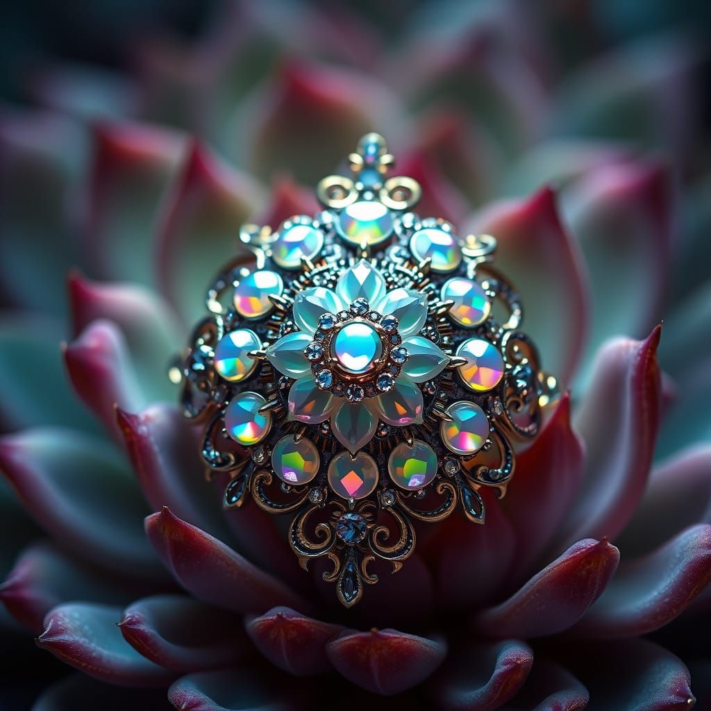 Ethereal Wedding Ring in Mystical, Dreamlike Aesthetic