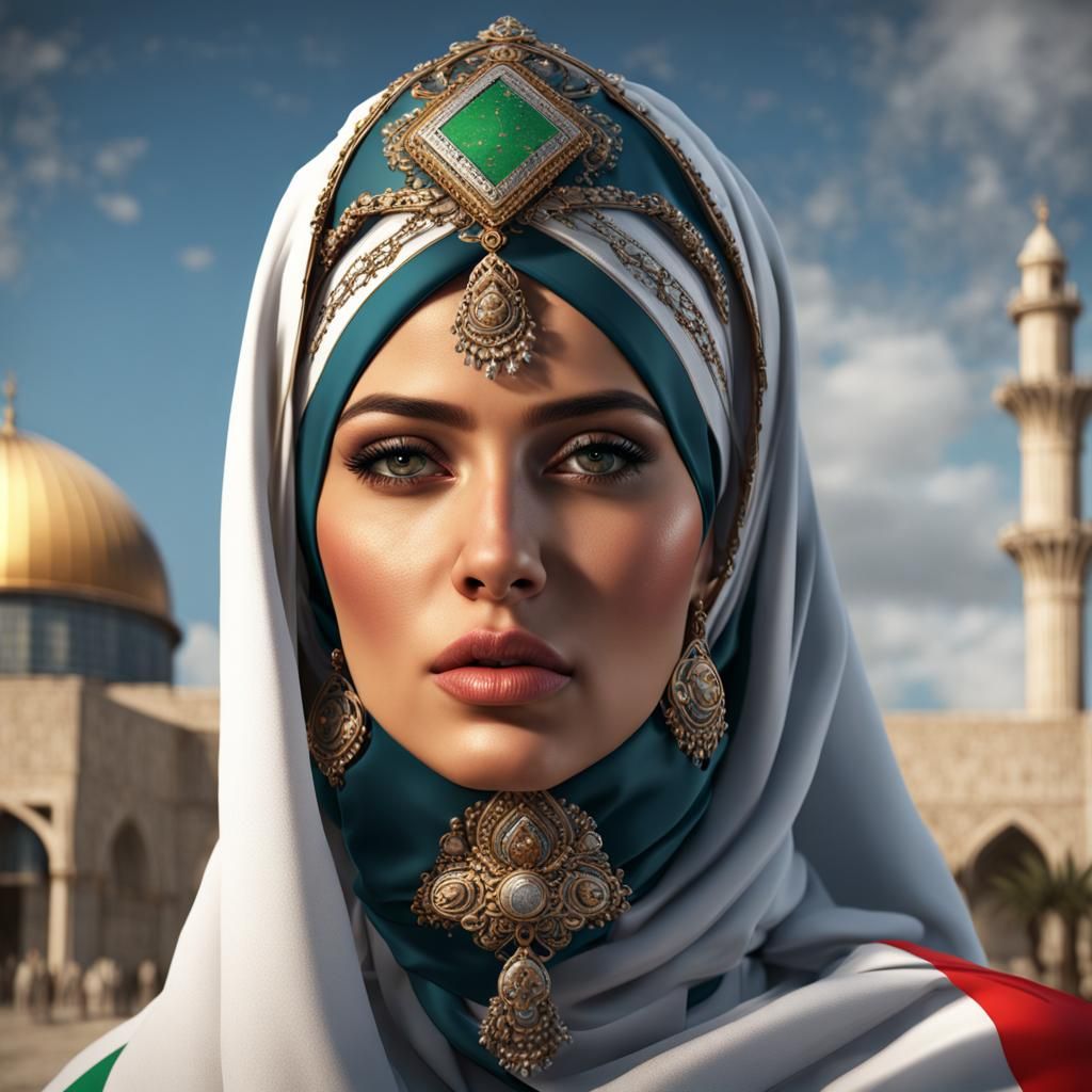 Palestinian Queen 2 AI Generated Artwork NightCafe Creator