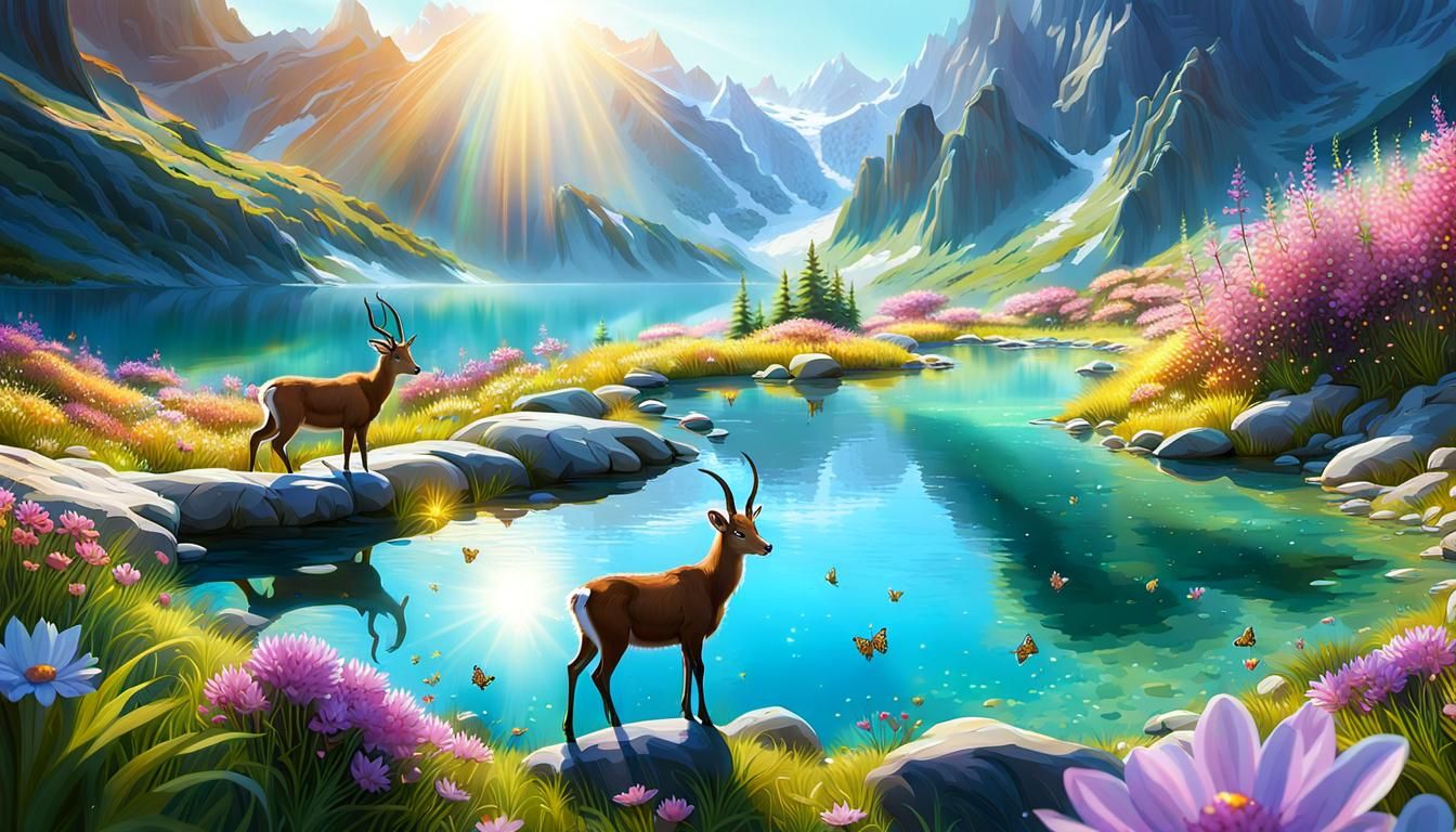 Alpine valley .