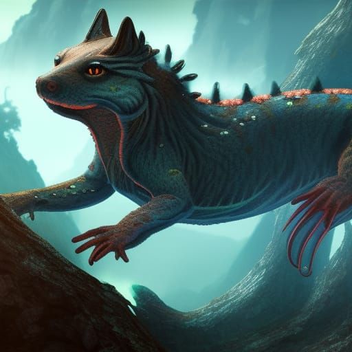 wolf salamander hybrid